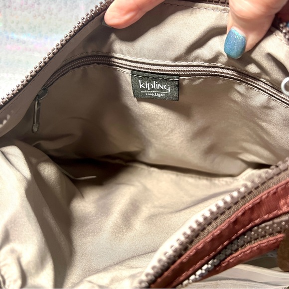 Kipling Live.Light Crossbody Bag Dark Plum - NWOT - Picture 7 of 13